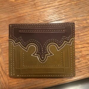 Tony Lama Two-Tone Leather Card Holder